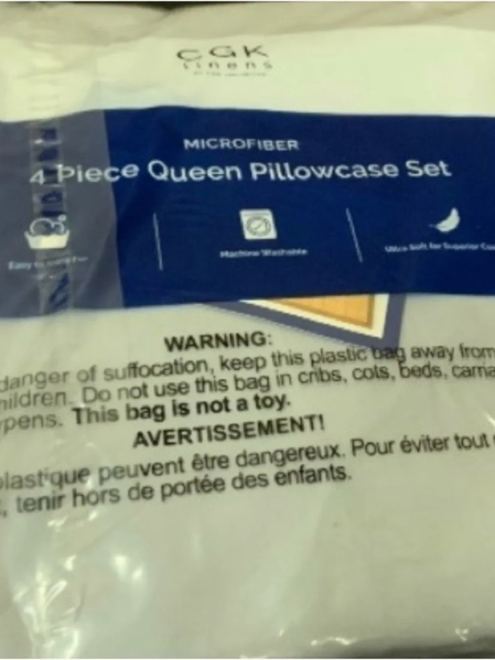 Set of 4 Ultra-Soft Hotel Quality QUEEN Pillowcases 20x30” - French Gray